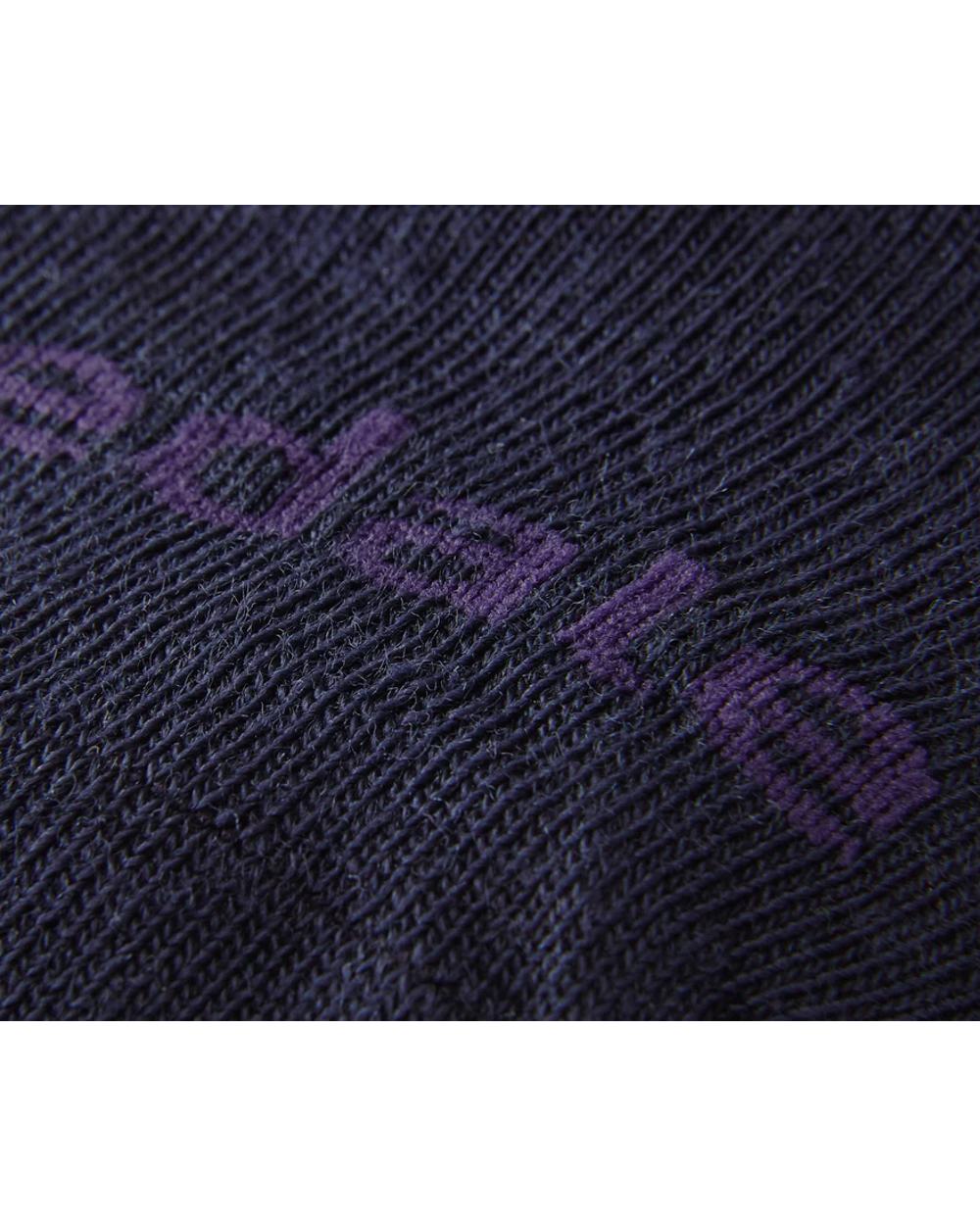 Navy coloured Bridgedale Base Layer Thermal Liner Socks on white background 