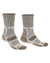 Sand coloured Bridgedale Hike Lightweight Cotton Cool Socks on white background #colour_sand