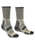 Charcoal coloured Bridgedale Hike Lightweight Cotton Cool Socks on white background #colour_charcoal