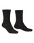 Black coloured Bridgedale Lightweight Merino Performance Boot Socks on white background #colour_black