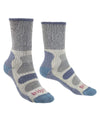 Smoky Blue coloured Bridgedale Womens Lightweight Coolmax Comfort Socks on white background #colour_smoky-blue