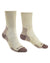 Front Sand coloured Bridgedale Womens Lightweight Merino Comfort Boot Socks on a white background #colour_sand