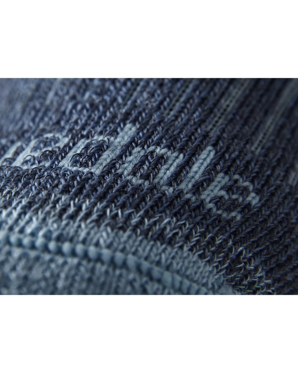 Blue coloured Bridgedale Womens Midweight Merino Comfort Boot Socks on white background 