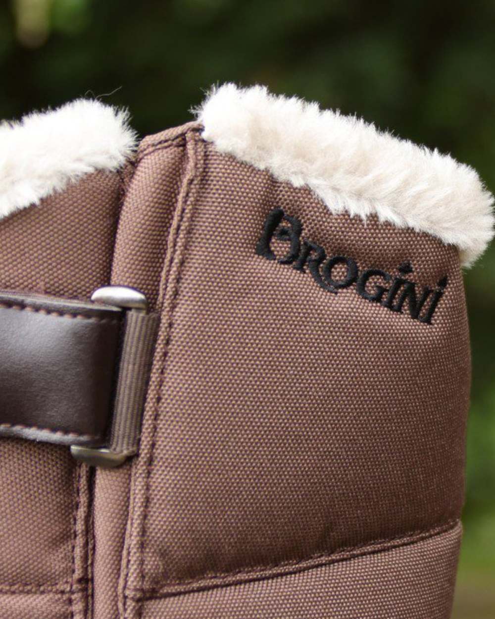 Brown coloured Brogini Kendal Sub-Zero Snow Boot on outdoor background 