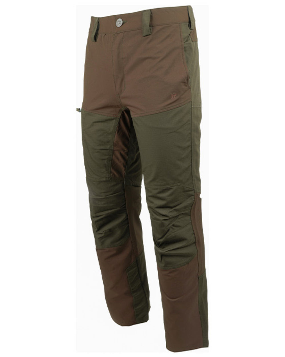 Brown Coloured Jack Pyke Technical Hybrid Trousers On A White Background 