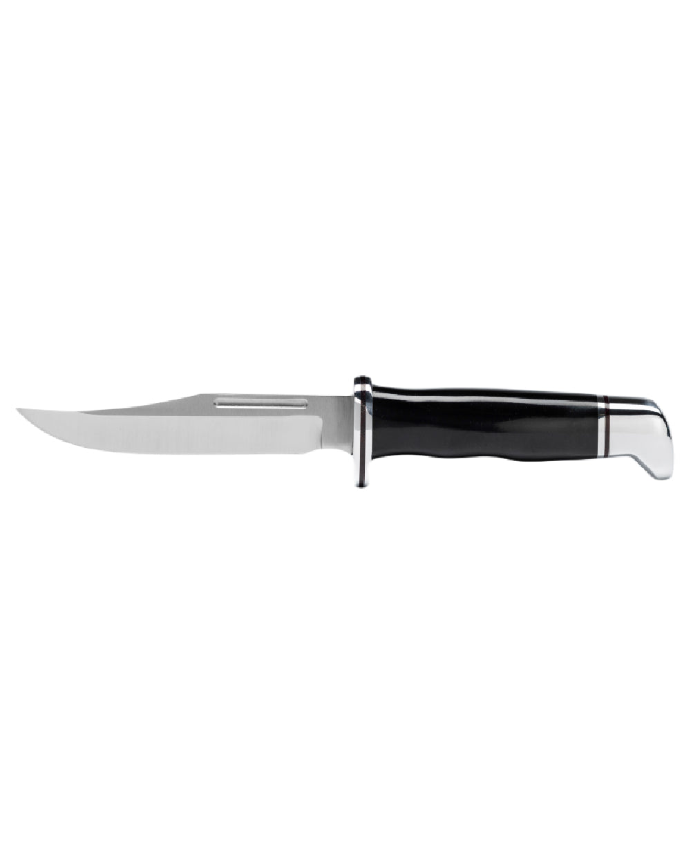 Black coloured Buck Brahma Knife on white background 