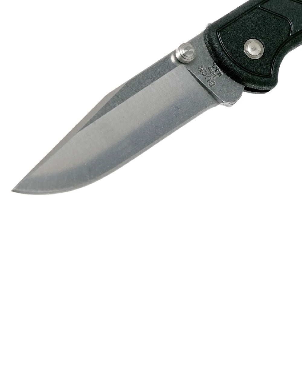 Black coloured Buck Ranger Slim Select Knife on white background 