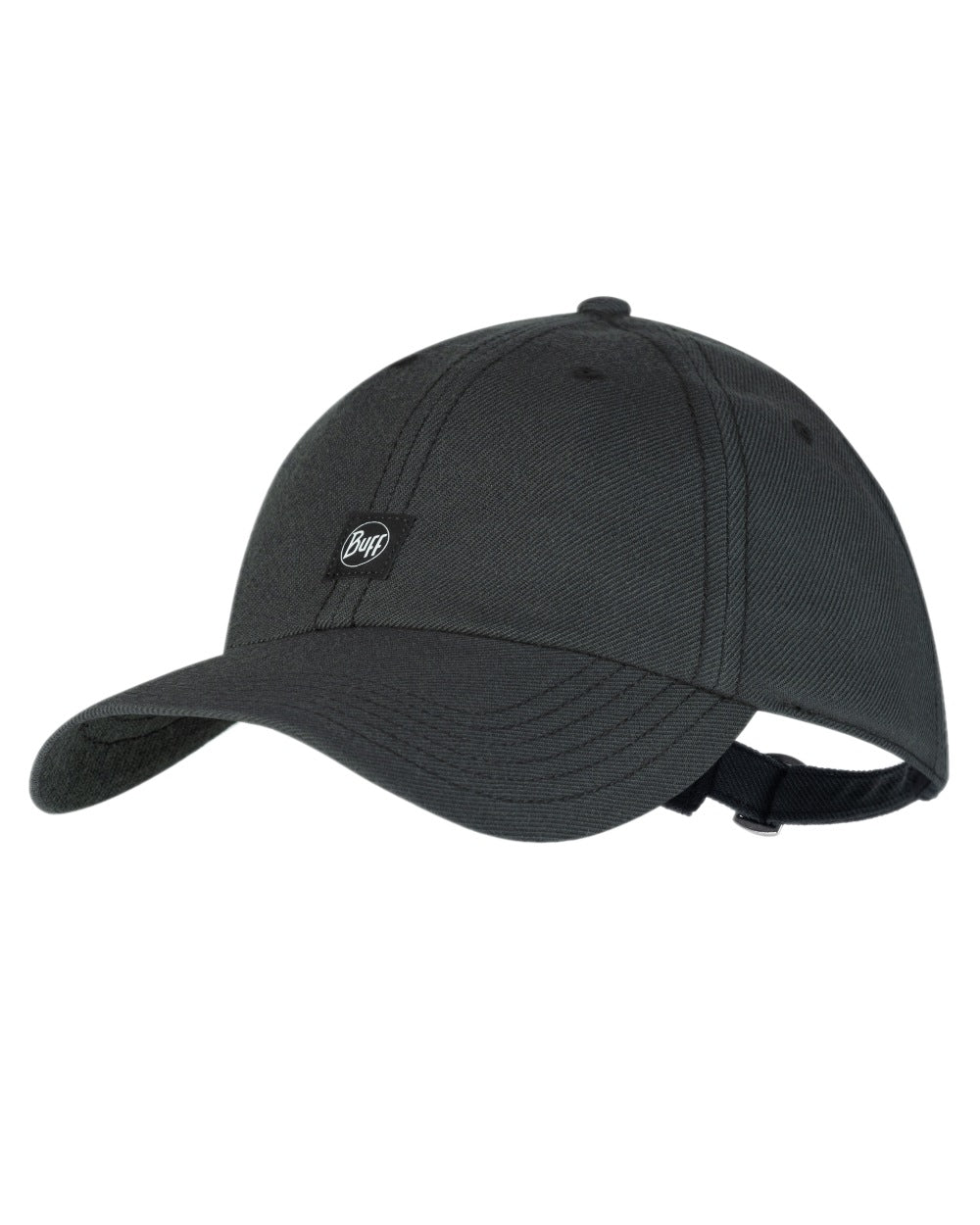 Black Coloured Buff Chill Baseball Cap on white background 