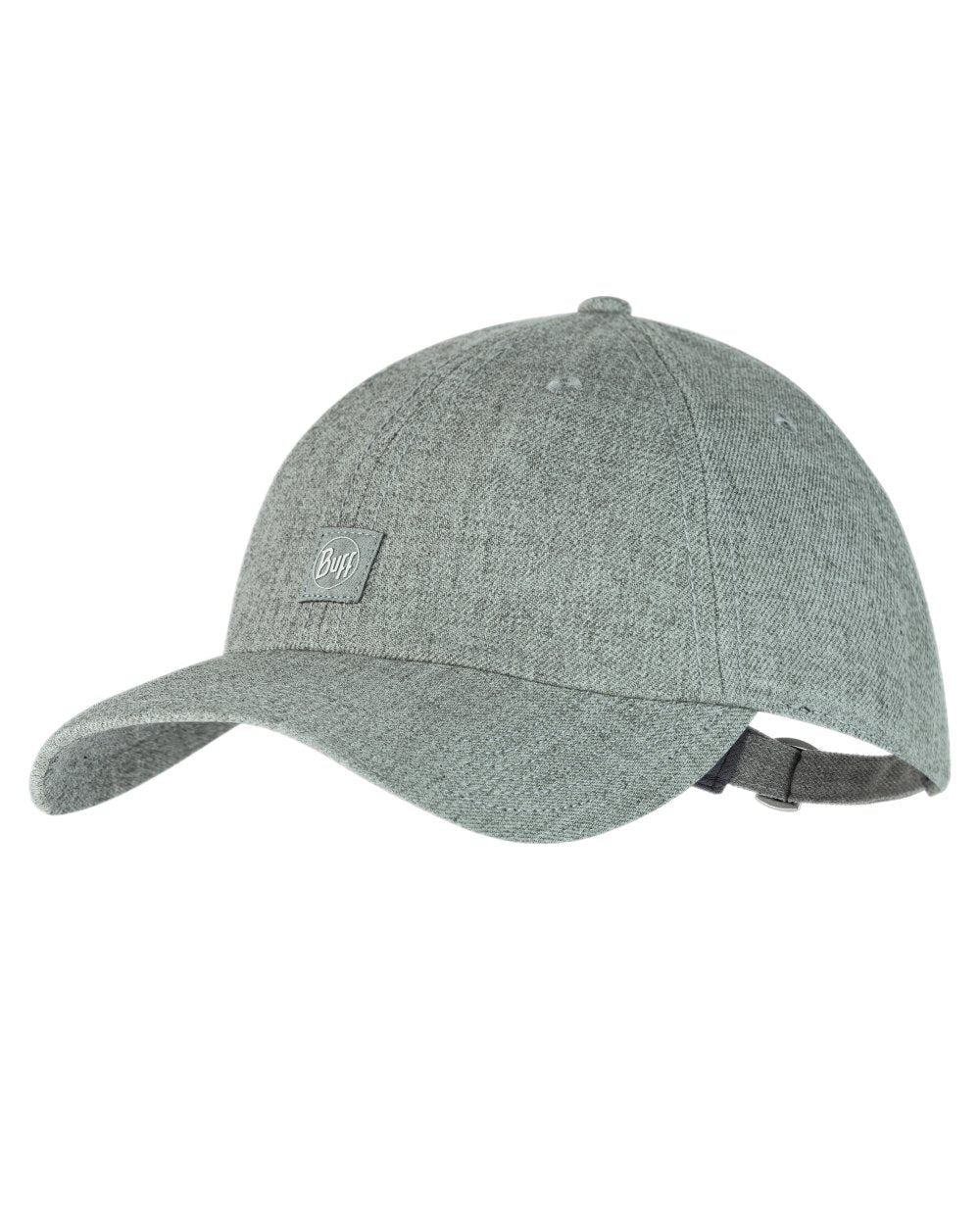 Heather Grey Coloured Buff Chill Baseball Cap on white background 