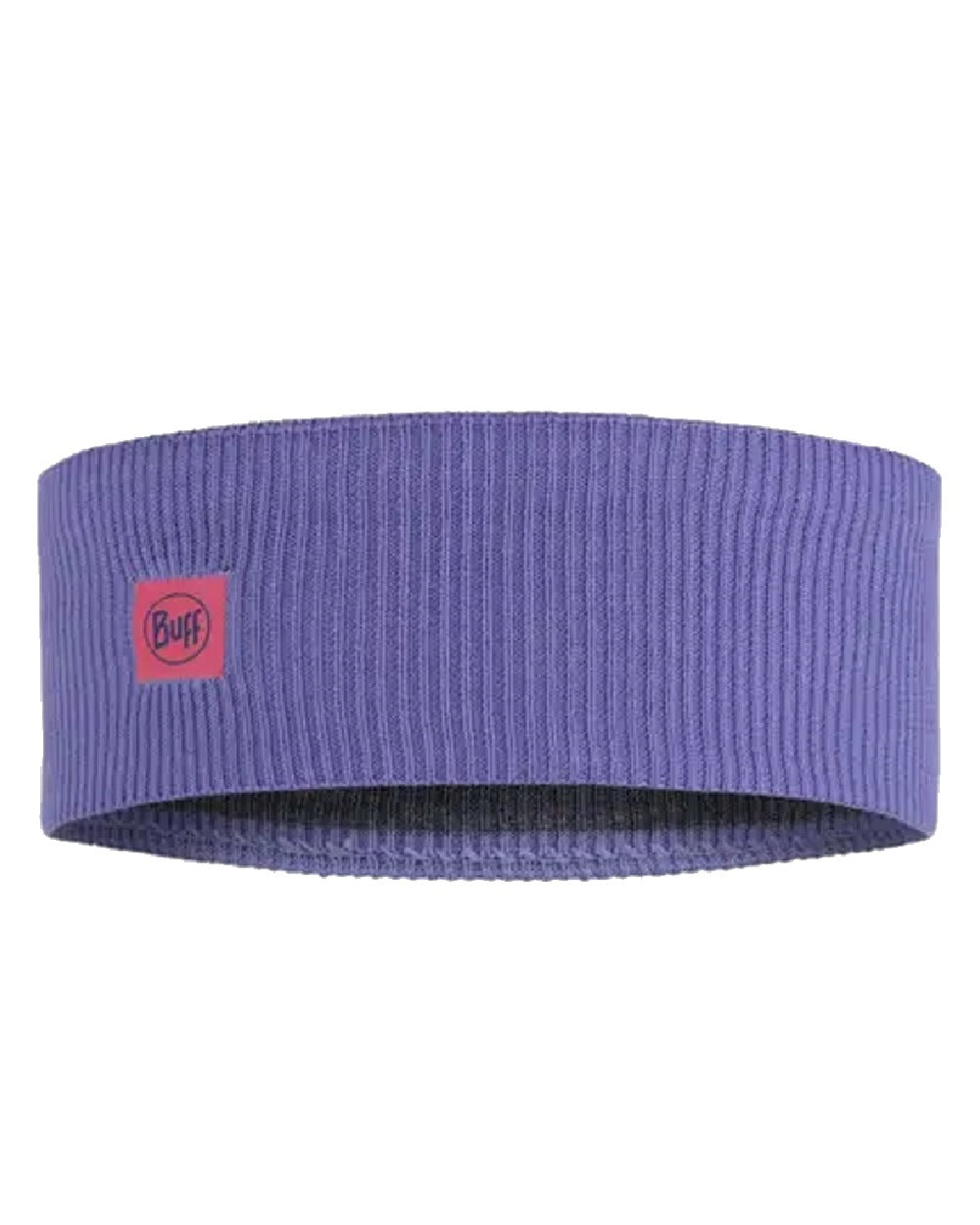 Iris Coloured Buff CrossKnit Headband on white background 