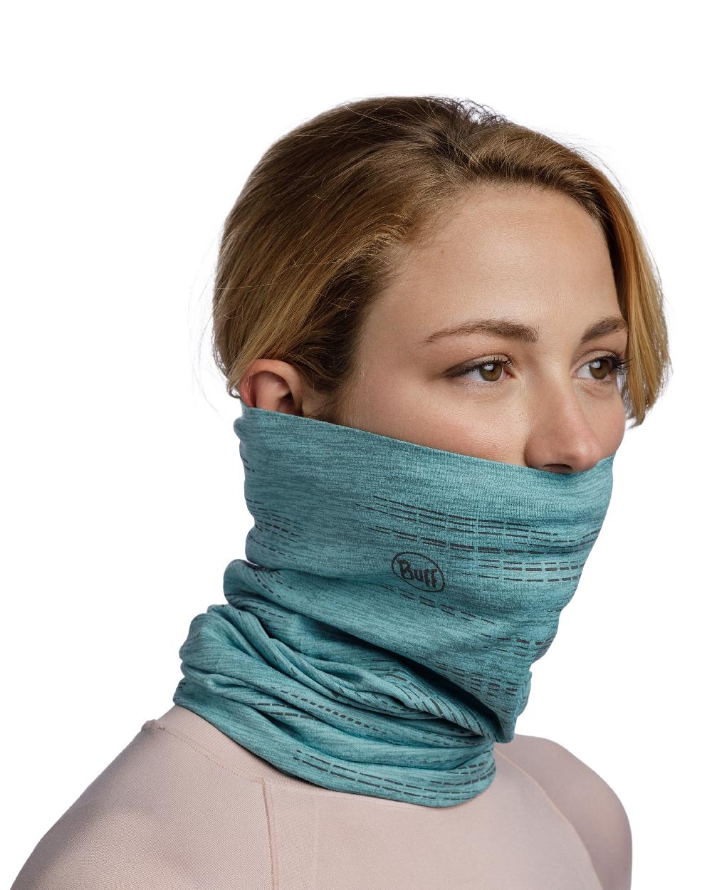 Pool Coloured Buff DryFlx Neck Gaiter on white background 