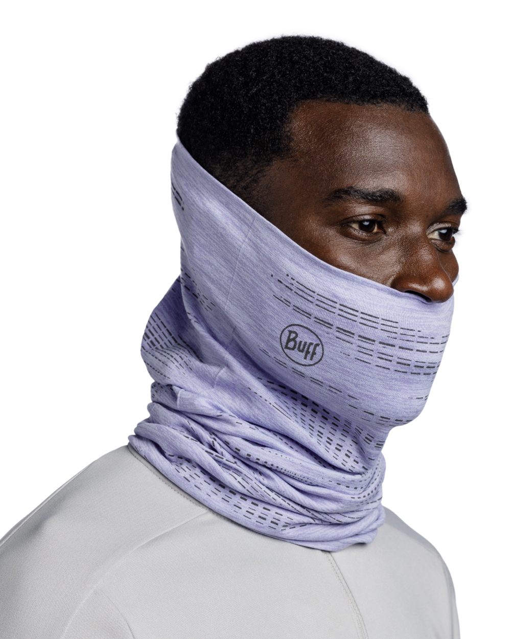 Lavender Coloured Buff DryFlx Neck Gaiter on white background 