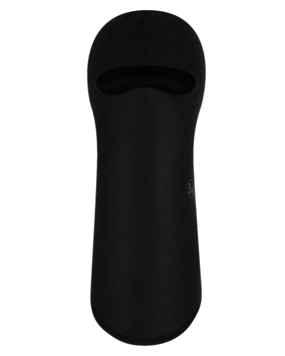 Black Coloured Buff Ecostretch Balaclava on white background 