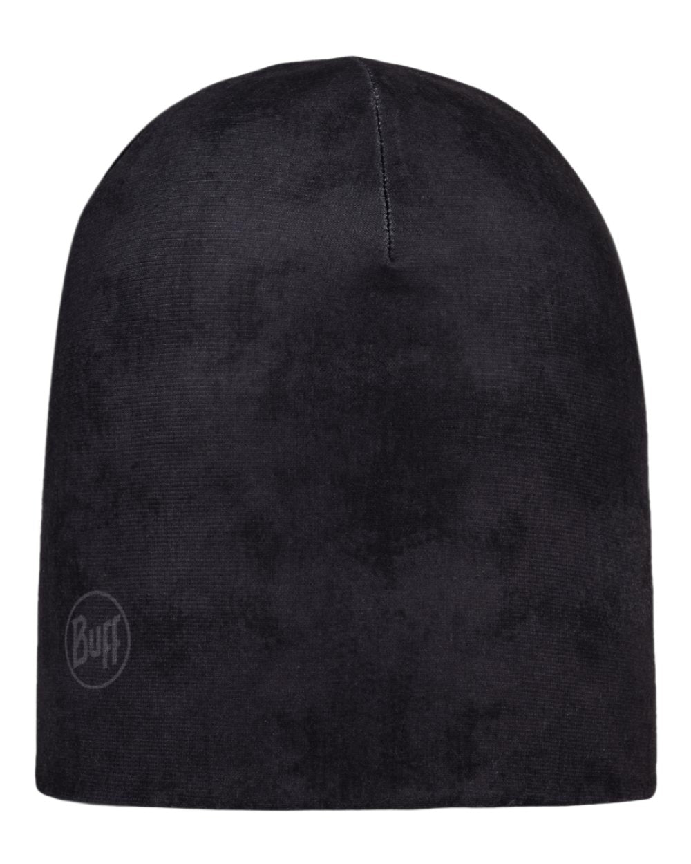 Graphite Coloured Buff Ecostretch Beanie on white background 