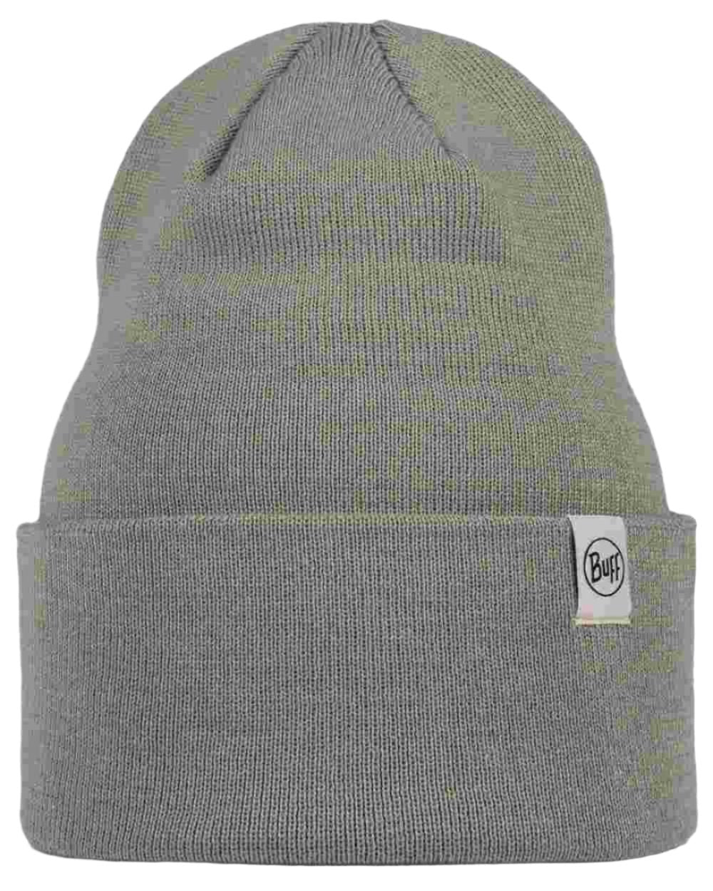 Opaline Coloured Buff Linon Knitted Beanie on white background 