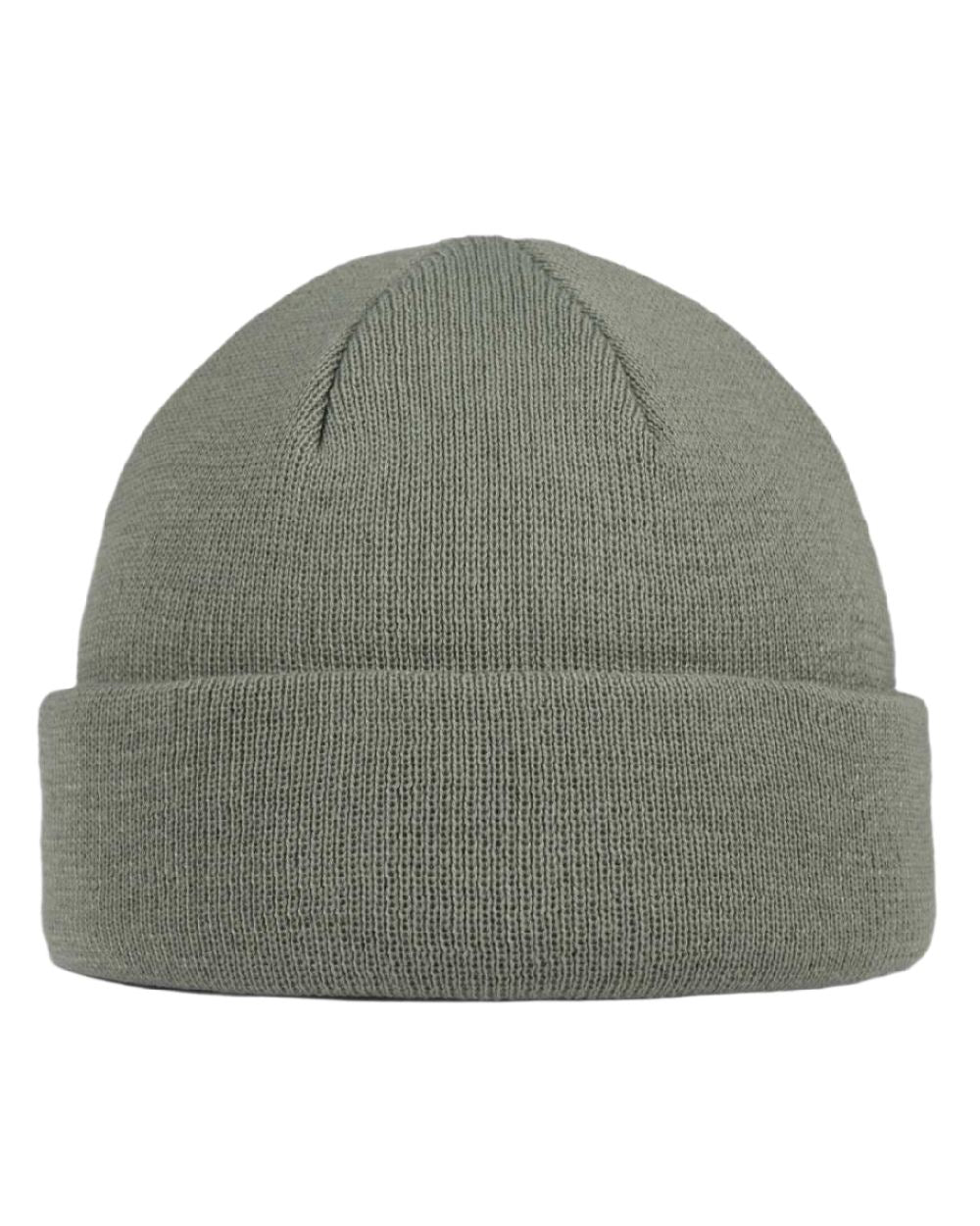 Opaline Coloured Buff Lilon Fisherman Knitted Beanie on white background 
