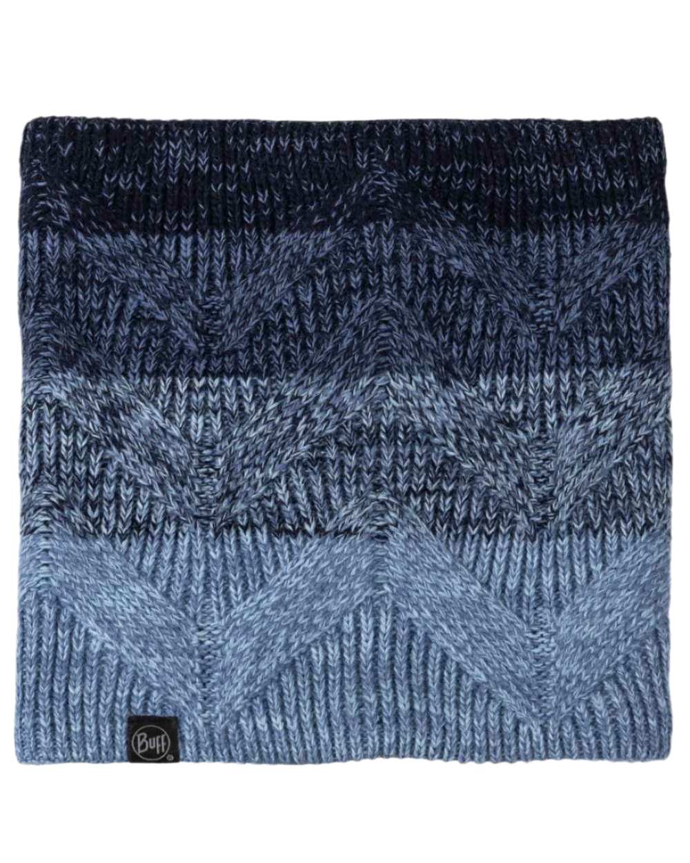 Water Coloured Buff Masha Knitted Polar Neck Warmer on white background 