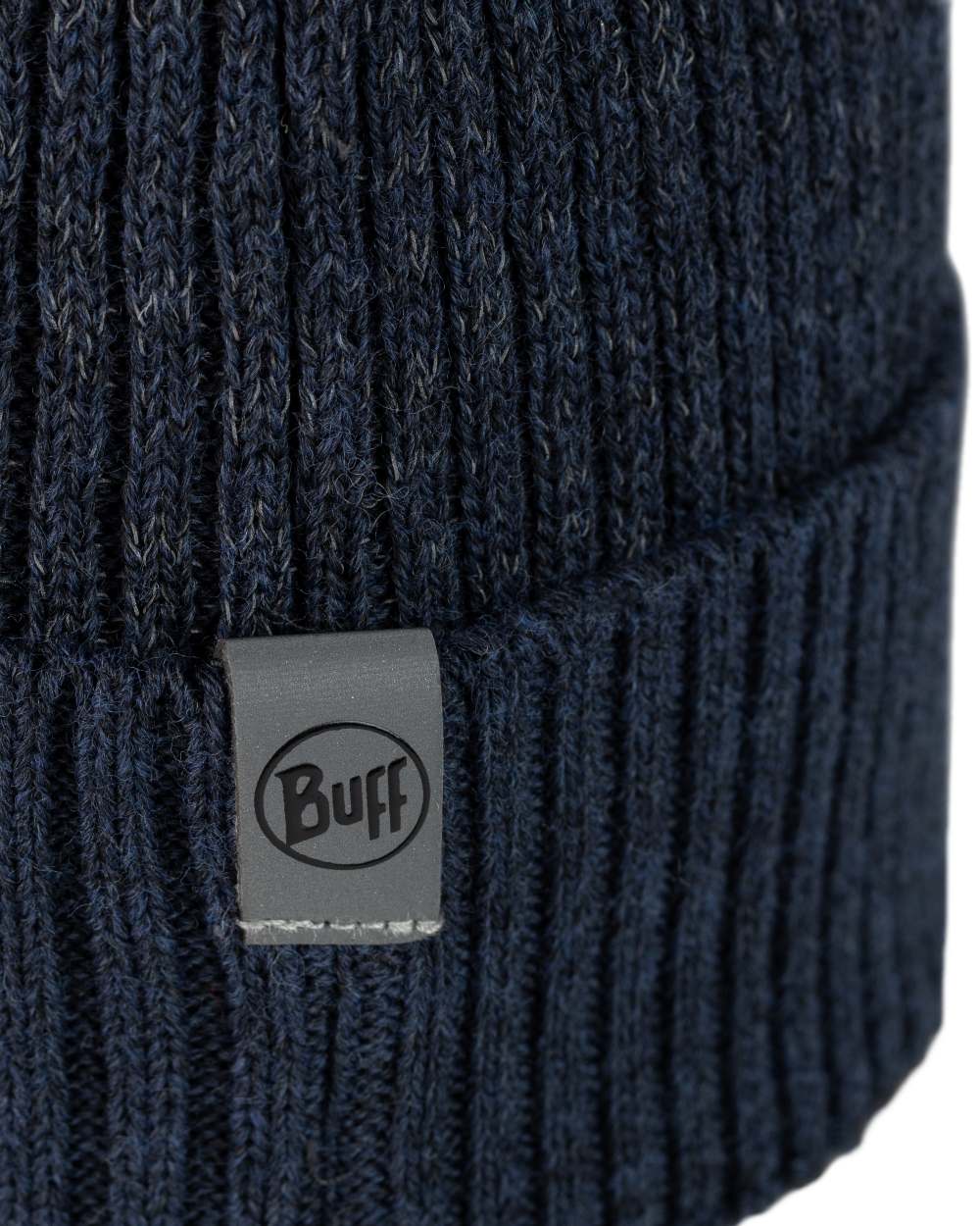 Night Blue Coloured Buff Merino Active Beanie on white background 