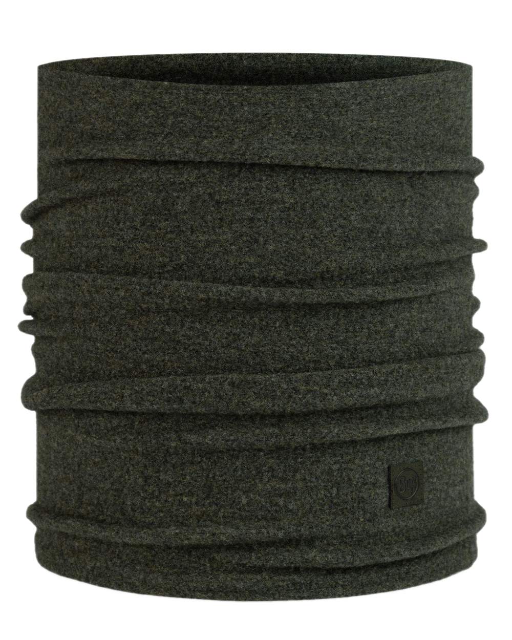 Cedar Coloured Buff Merino Fleece Neck Warmer on white background 