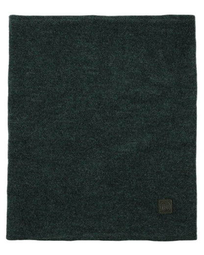 Forest Coloured Buff Merino Fleece Neck Warmer on white background 