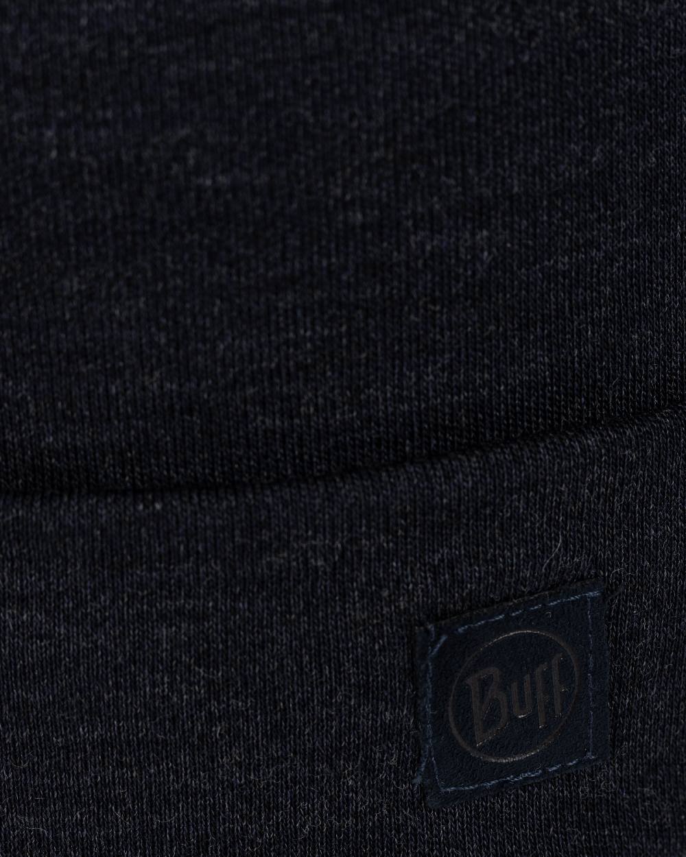Indigo Coloured Buff Merino Heavyweight Beanie on white background 