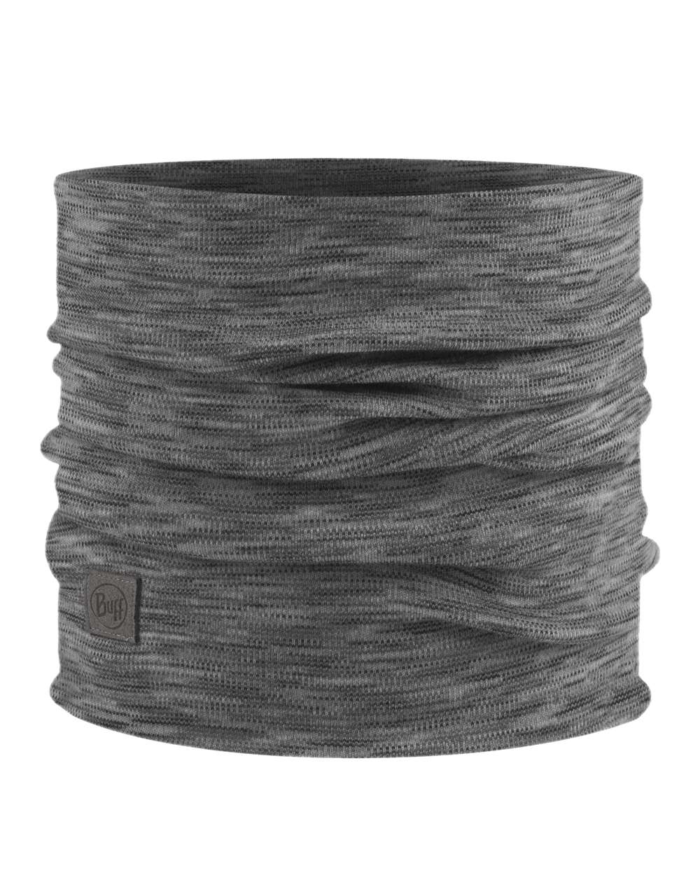 Fog Grey Coloured Buff Merino Heavyweight Neck Warmer on white background 