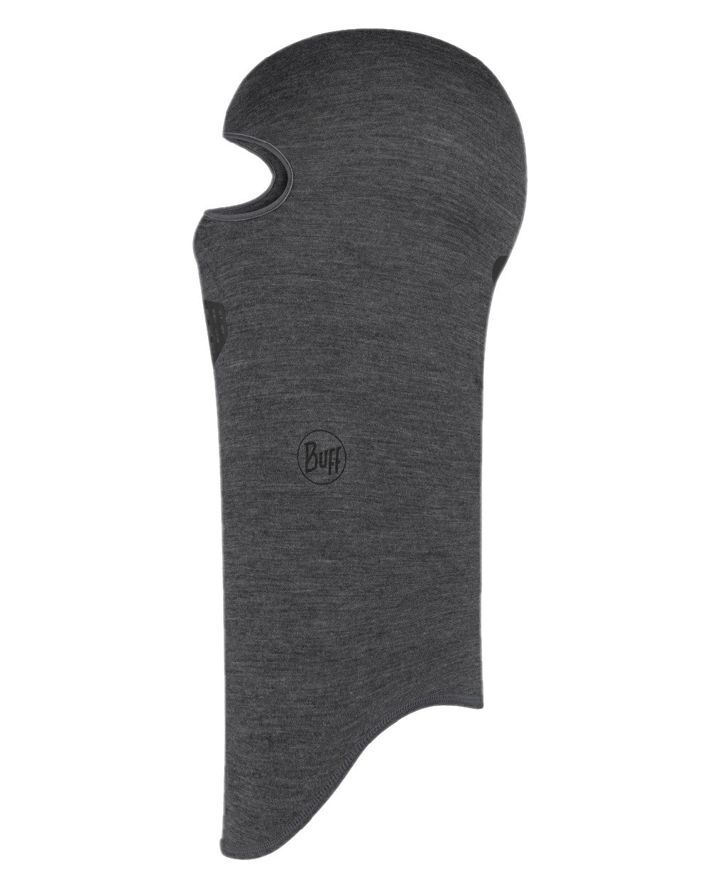 Grey Coloured Buff Merino Lightweight Balaclava on white background 