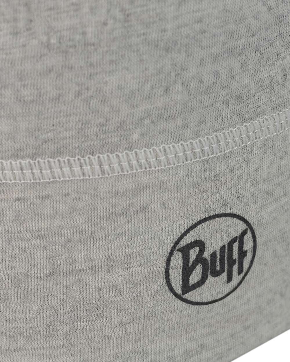 Cloud Coloured Buff Merino Lightweight Beanie on white background 