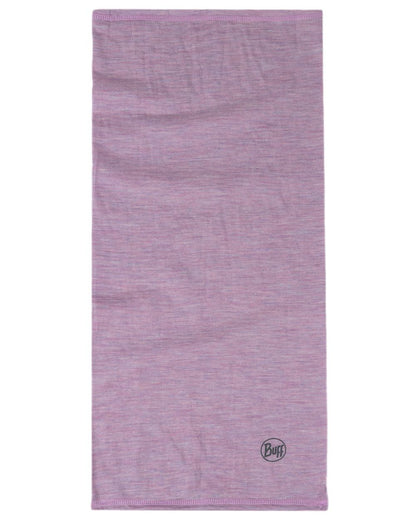 Pansy Coloured Buff Merino Lightweight Neck Warmer on white background 