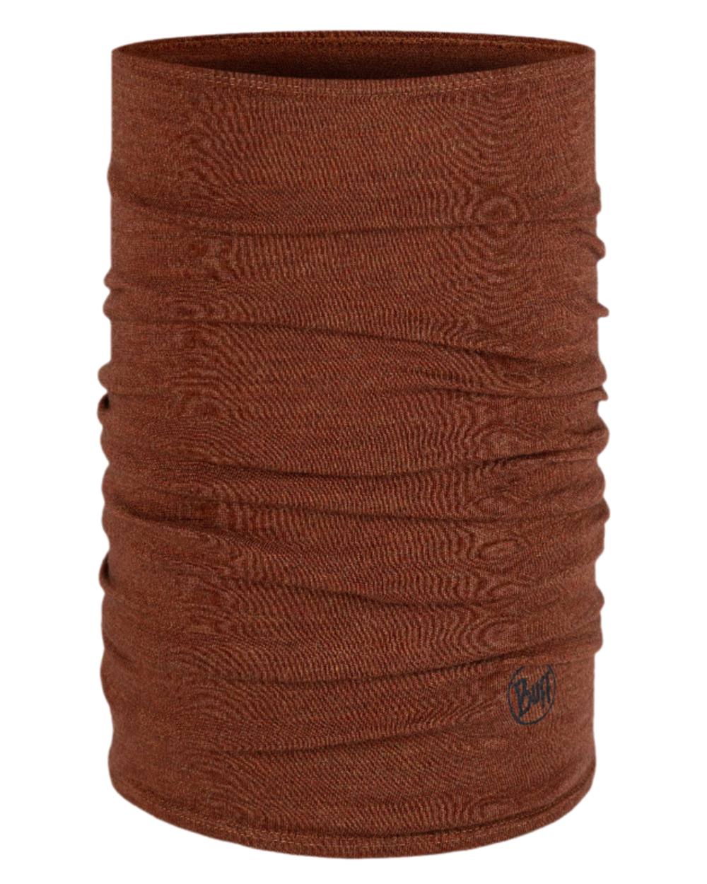 Cinnamon Coloured Buff Merino Midweight Neckwear on white background 