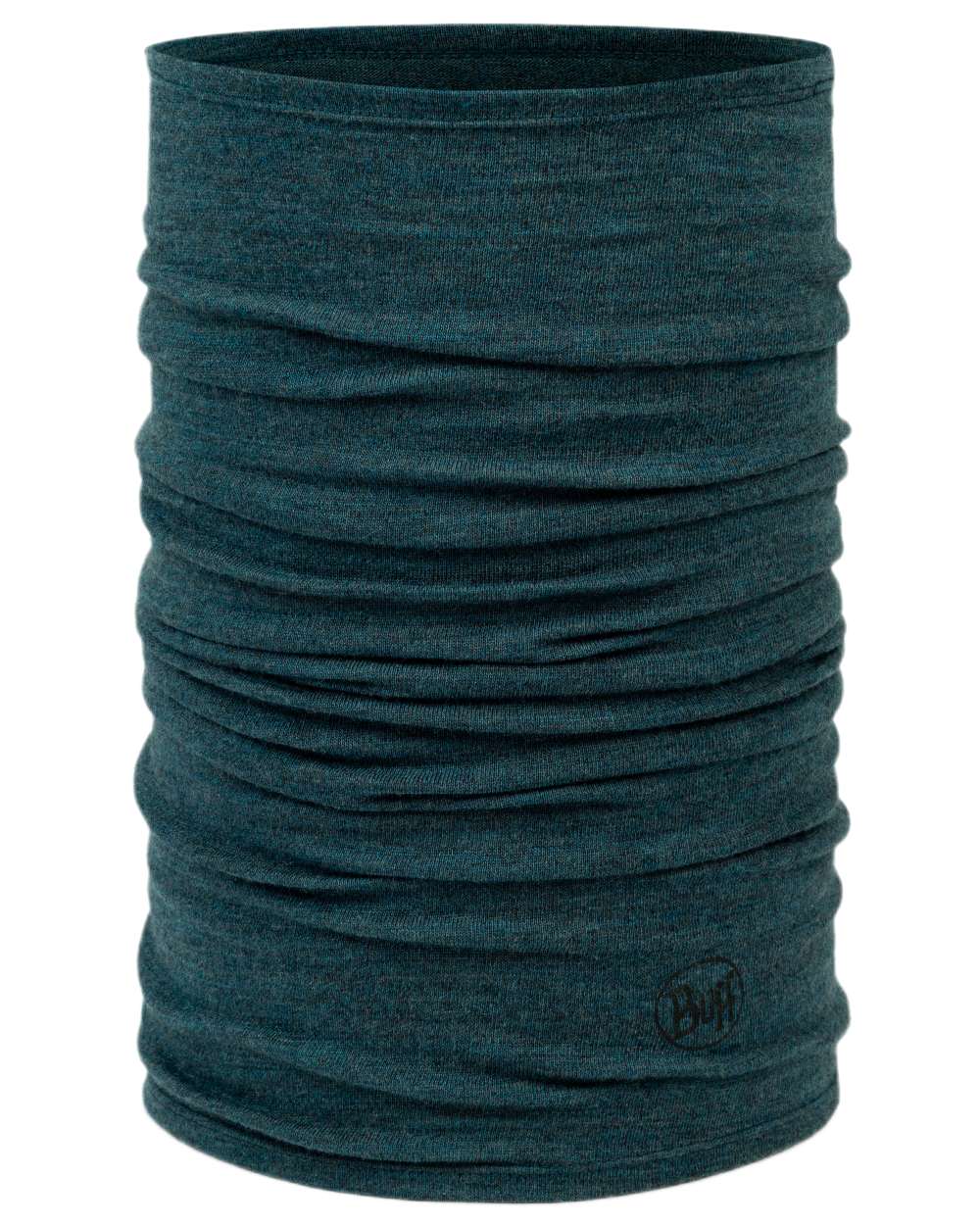 Tourmaline Coloured Buff Merino Midweight Neckwear on white background 