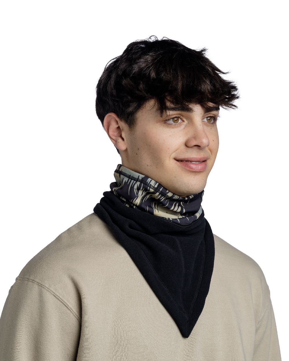 Redloy Black Coloured Buff Mountain Bandana on white background 