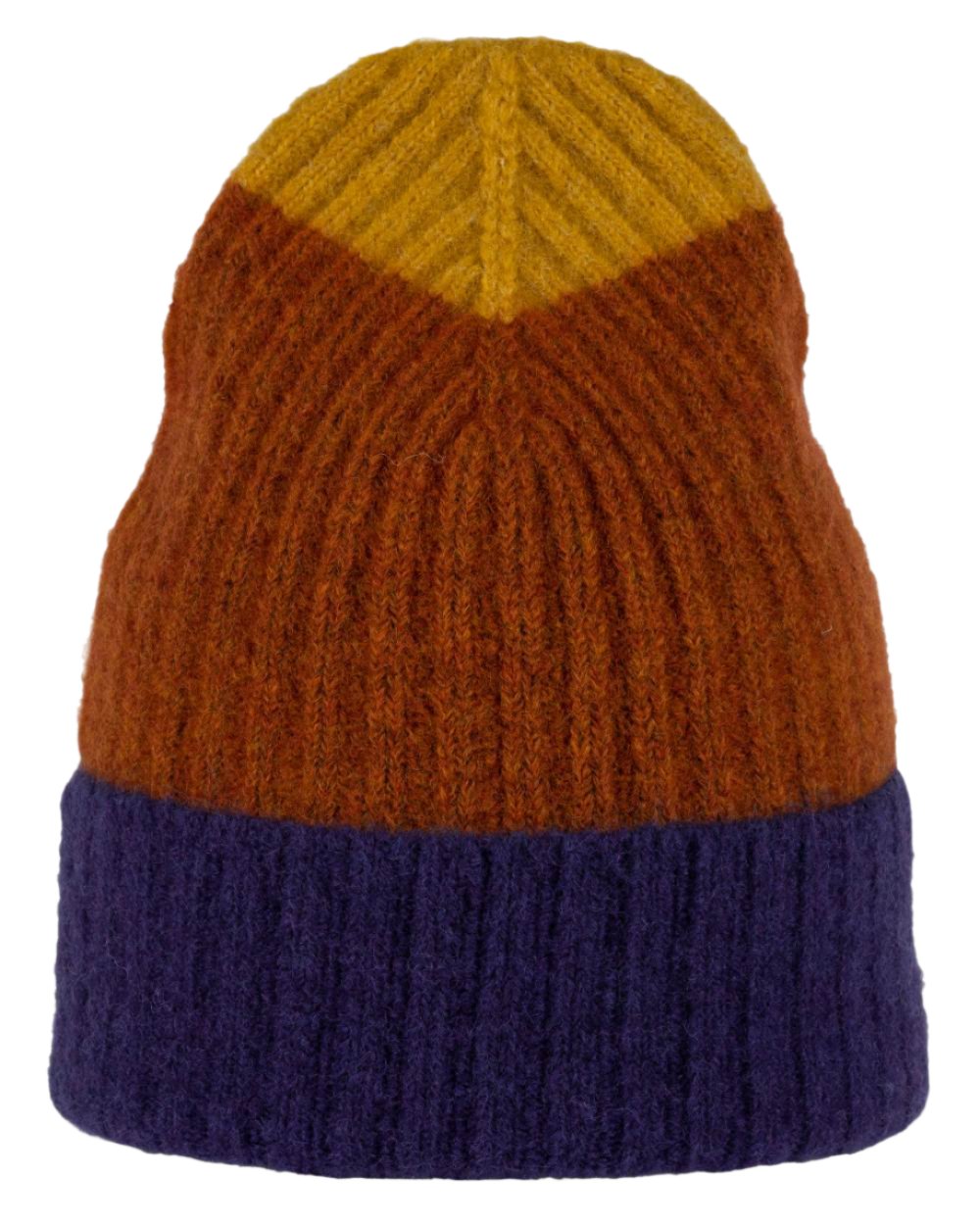 Denim Coloured Buff Nilah Knitted Beanie on white background 