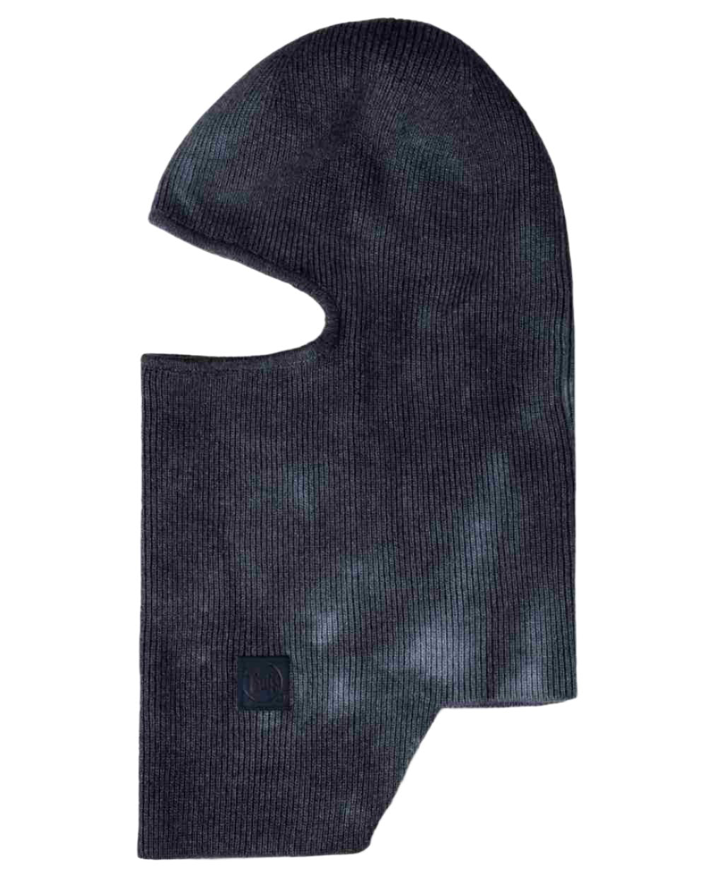 Cobalt Coloured Buff Nilan Knitted Balaclava on white background 