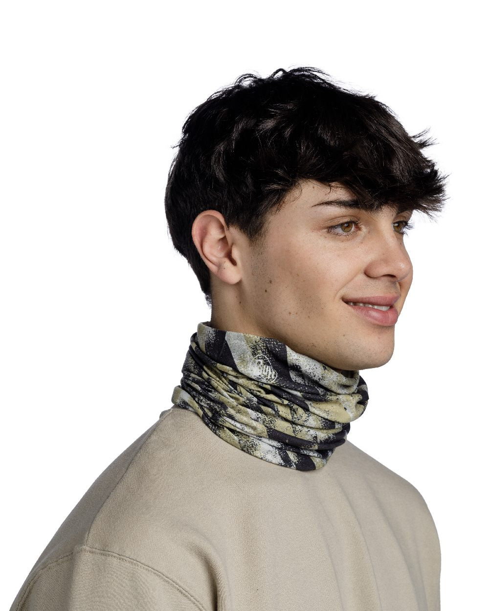 Multicolour Coloured Buff Original EcoStretch Neckwear on white background 