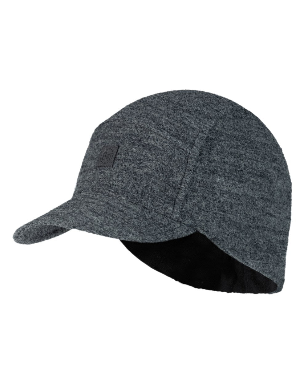 Grey Coloured Buff Pack Merino Fleece Cap on white background 