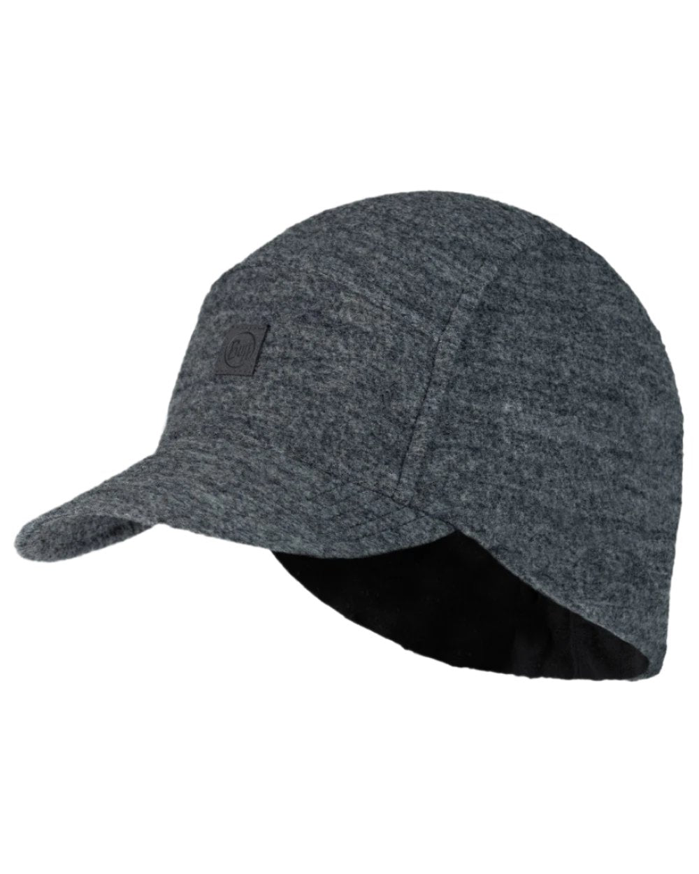 Grey Coloured Buff Pack Merino Fleece Cap on white background 