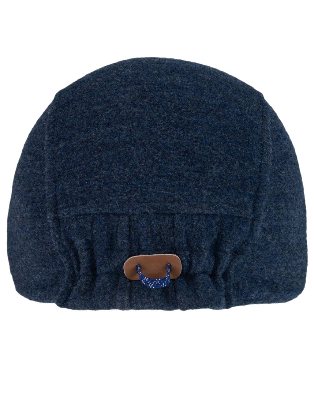 Navy Coloured Buff Pack Merino Fleece Cap on white background 