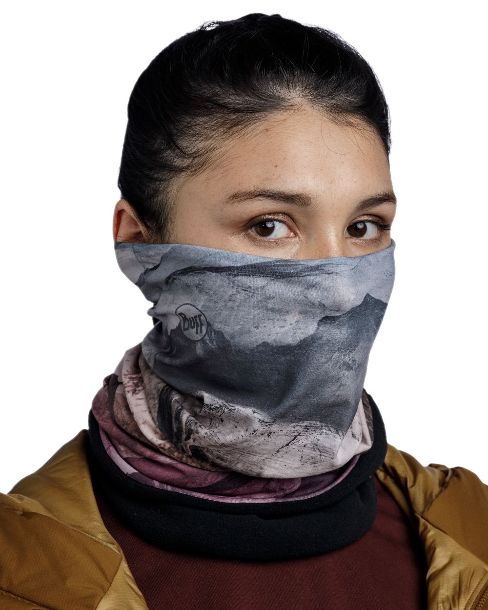 Eryna Multi Coloured Buff Polar Multifunctional Neckwear on white background 