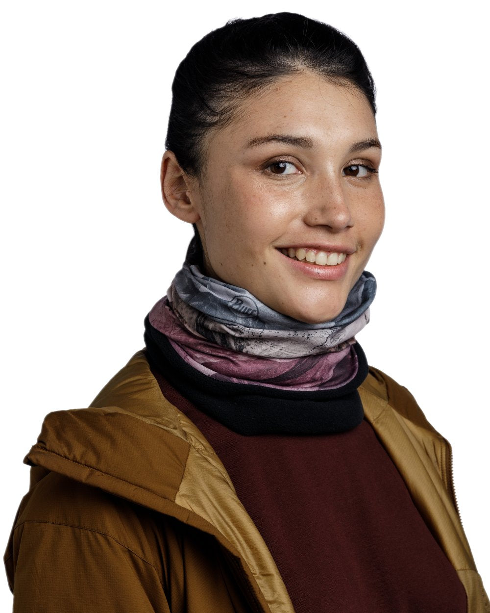 Eryna Multi Coloured Buff Polar Multifunctional Neckwear on white background 