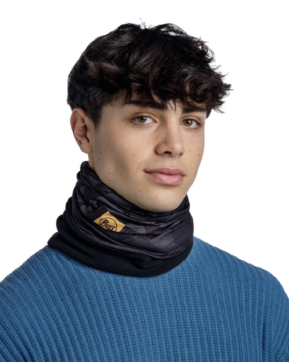 Micor Graphite Coloured Buff Polar Multifunctional Neckwear on white background 