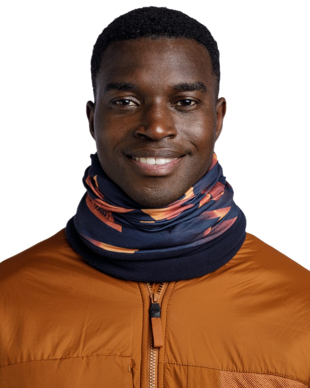 Phalin Multi Coloured Buff Polar Multifunctional Neckwear on white background 