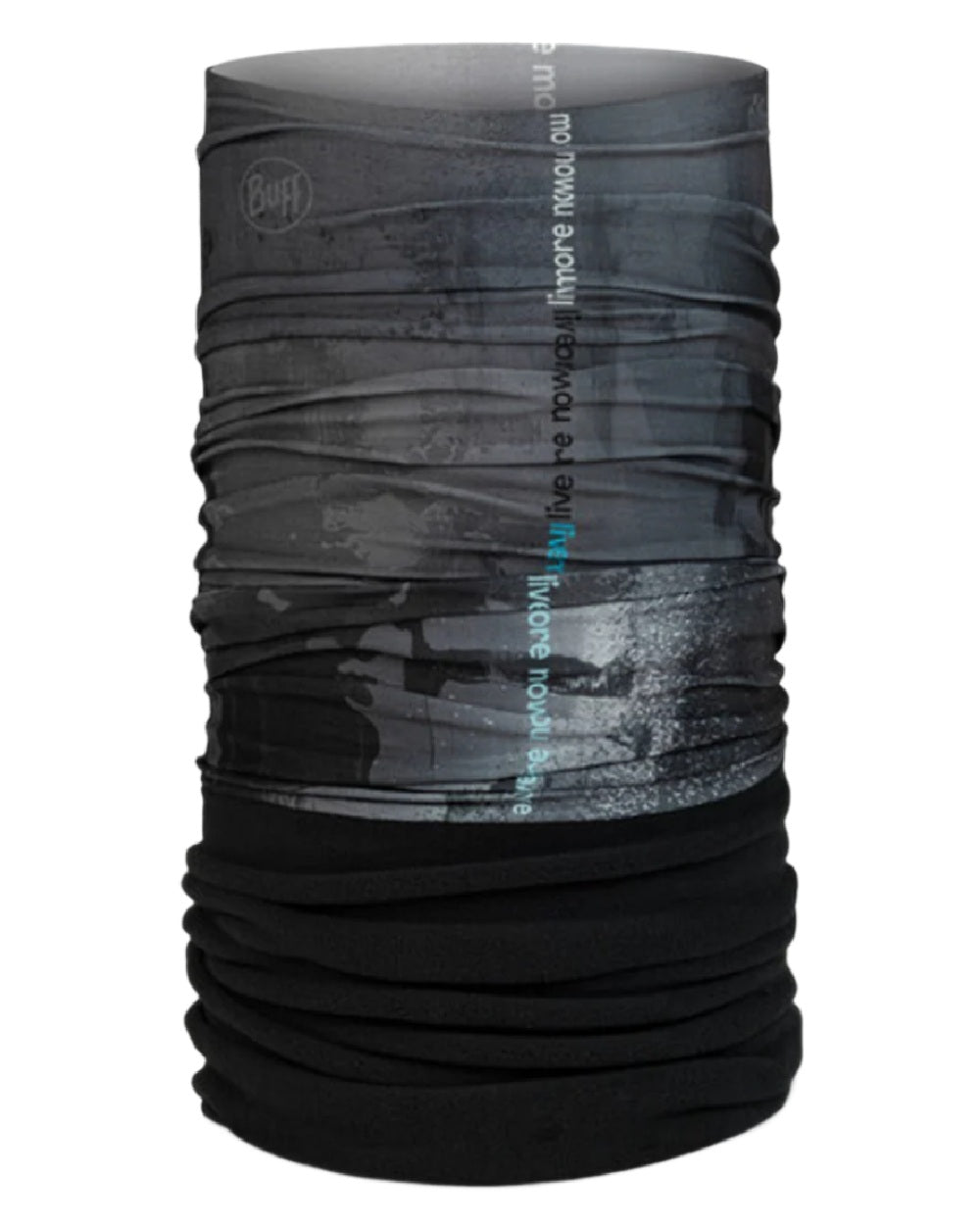 Tenko Graphite Coloured Buff Polar Multifunctional Neckwear on white background 