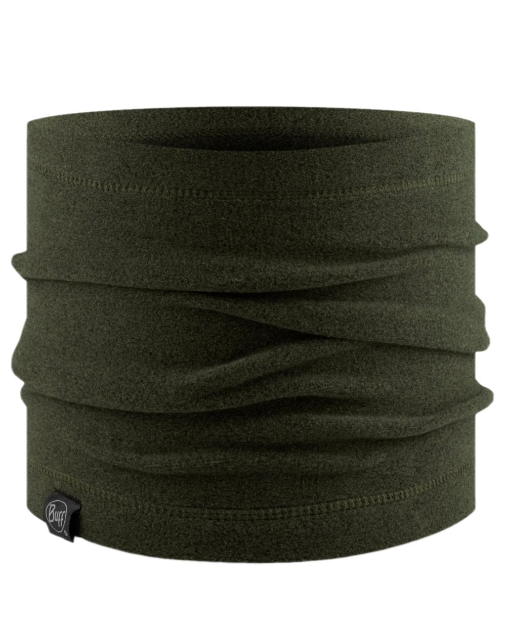 Bark Coloured Buff Polar Neck Warmer on white background 