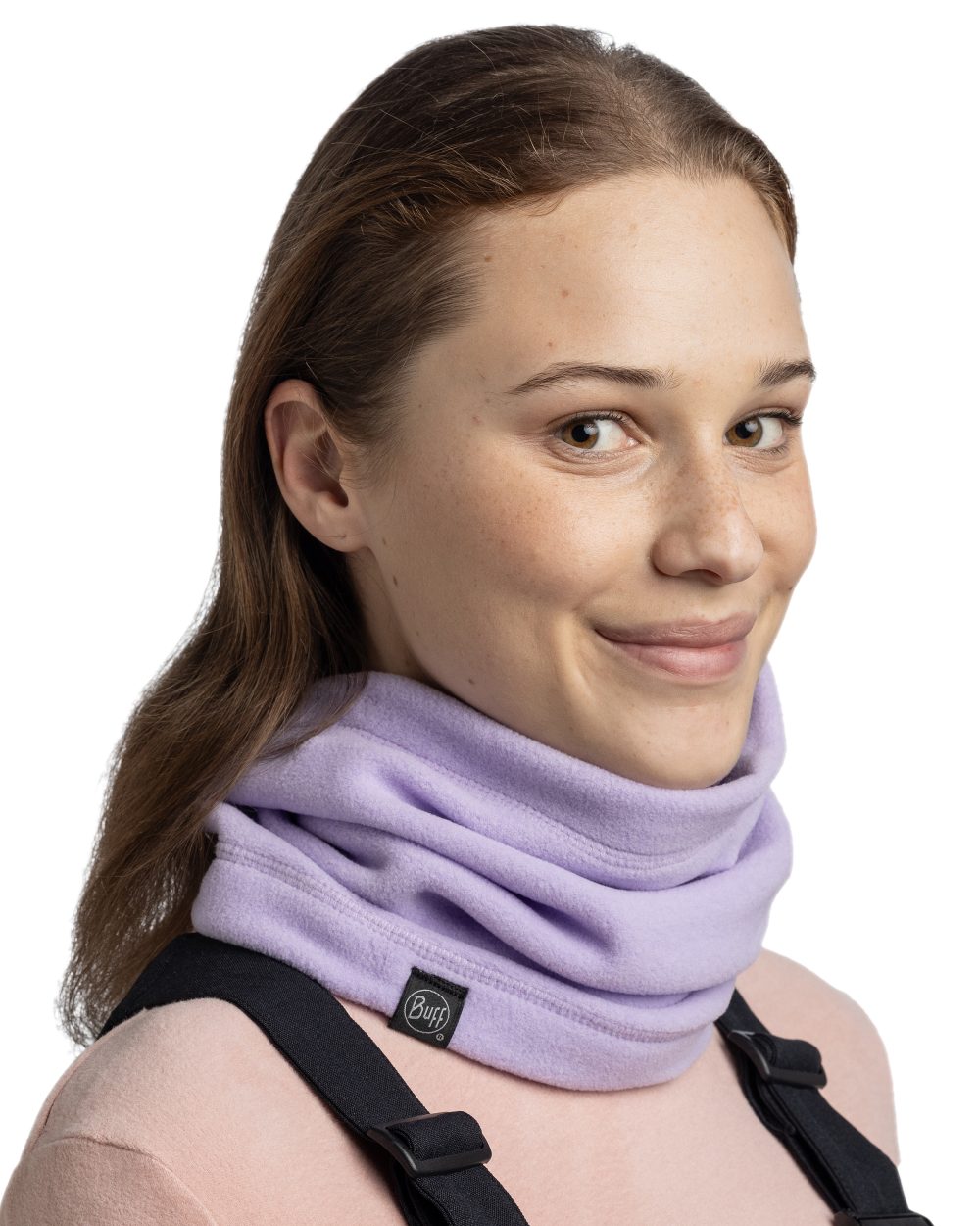 Grape Ice Coloured Buff Polar Neck Warmer on white background 