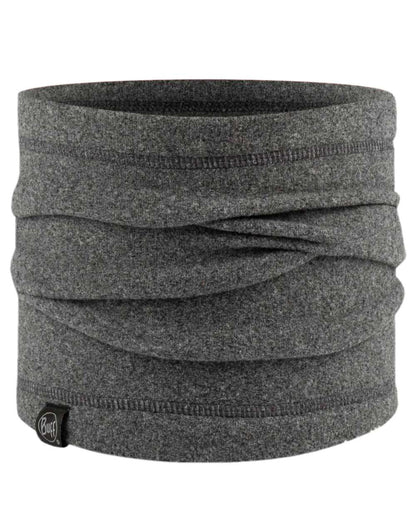 Grey Coloured Buff Polar Neck Warmer on white background 