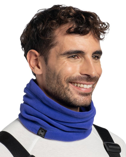 Ultramarine Coloured Buff Polar Neck Warmer on white background 