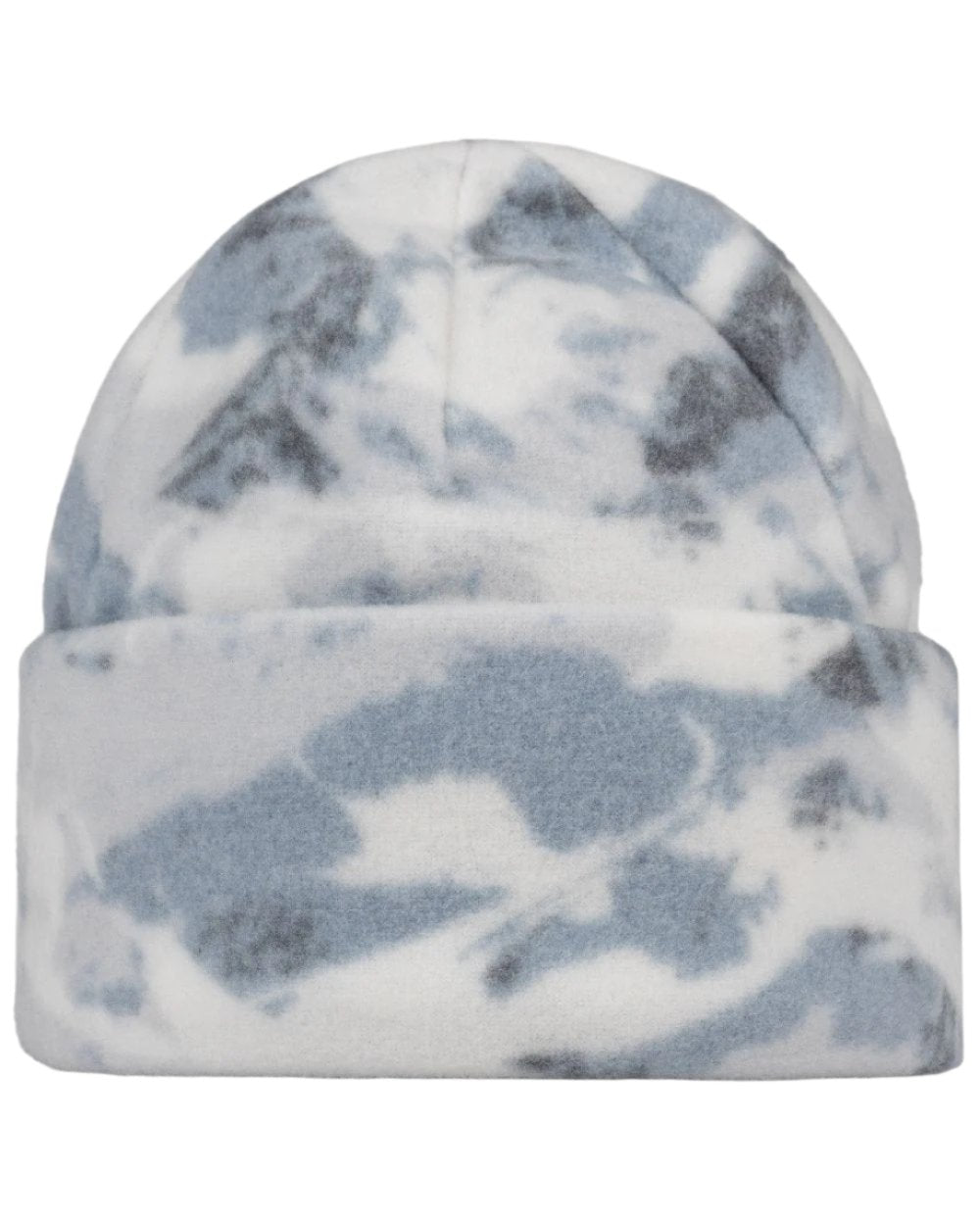 Comat Snow Coloured Buff Polar Prints Beanie on white background 