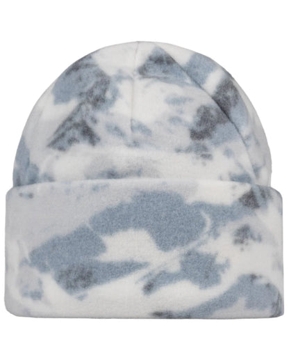 Comat Snow Coloured Buff Polar Prints Beanie on white background 