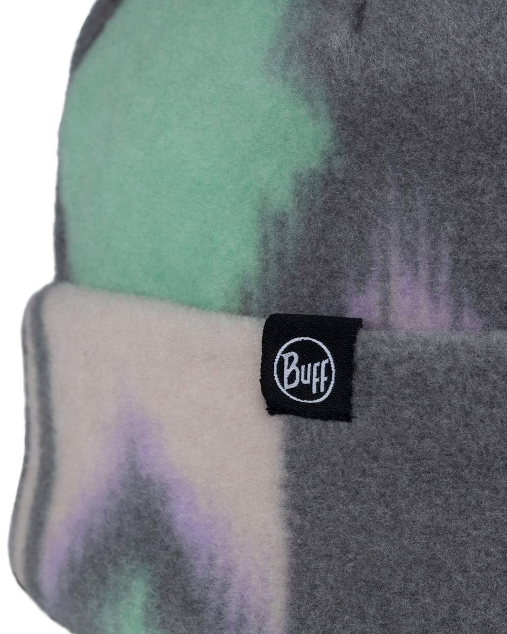 Cusha Multi Coloured Buff Polar Prints Beanie on white background 